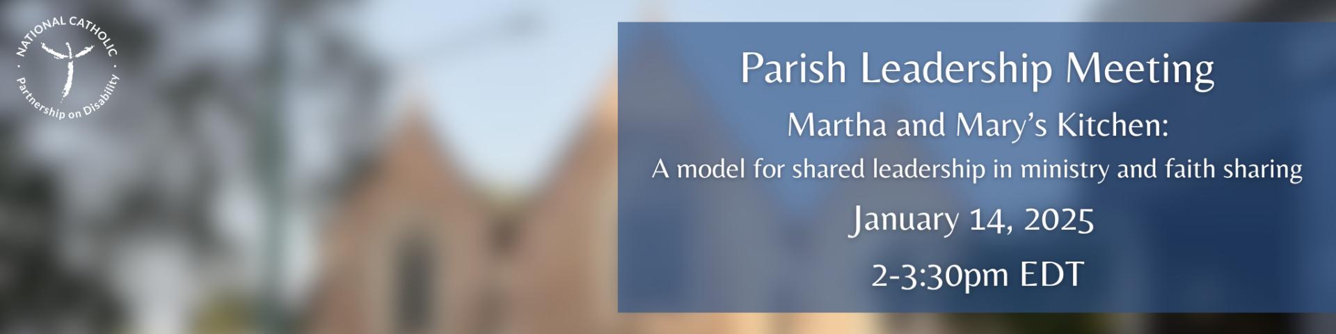 Parish Leadership Meeting January 