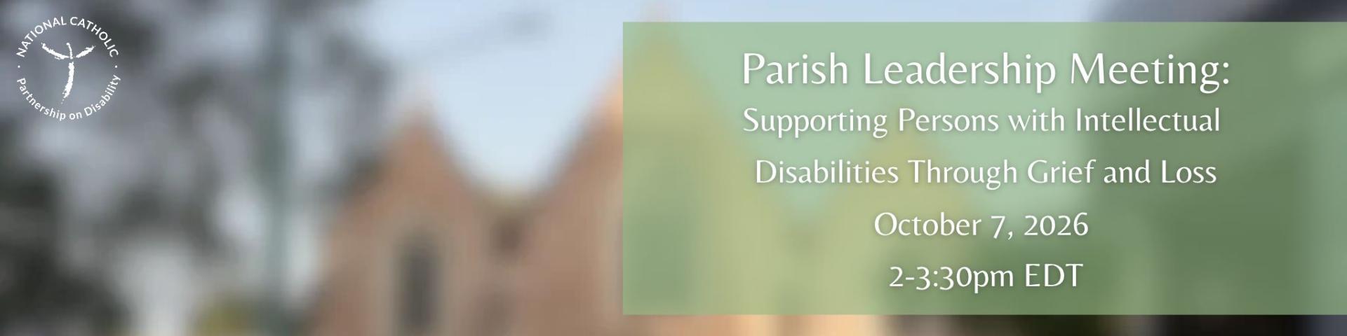Parish Leadership Meeting October 