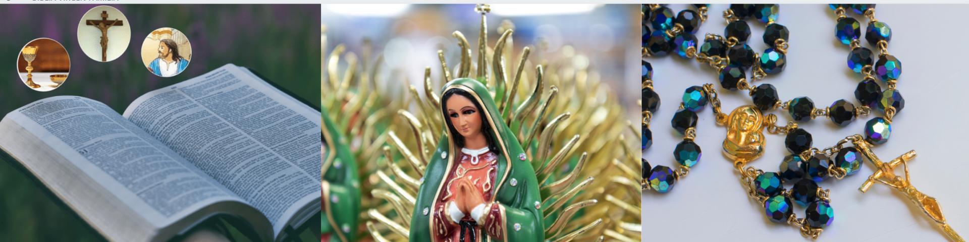 Biblia-virgen rosario