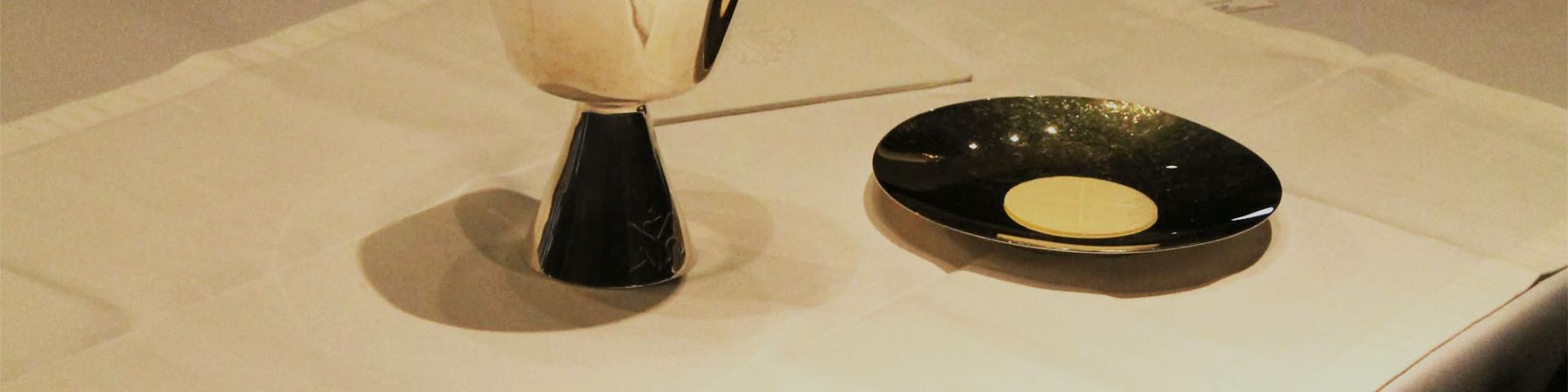 The Body and Blood of Christ on an altar