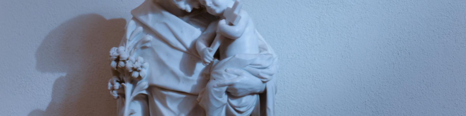 Saint Joseph embracing Mary and the infant Jesus
