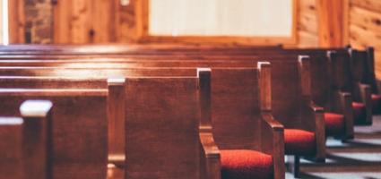 church pews from the perspective of the altar