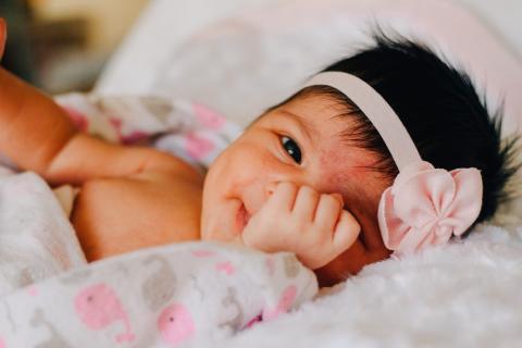Picture of baby looking t the camera