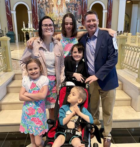 James Arkell and family.