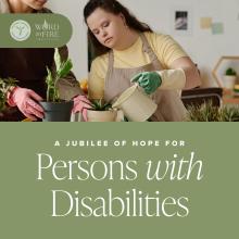 Logo Jubilee of Hope for Persons with Disabilities NCPD and Word on Fire