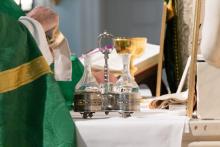 Priest at altar