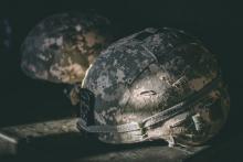 Picture of a military helmet 