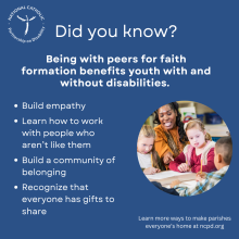 Did you know? Peers and Faith Formation