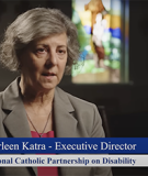 Charleen Katra speaking on EWTN series n a chapel