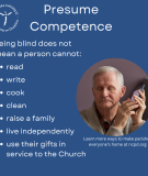 Presume competence blind infographic
