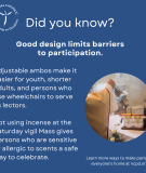 Good design limits barriers infographic