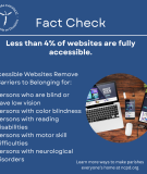 Fact check website accessibility infographic